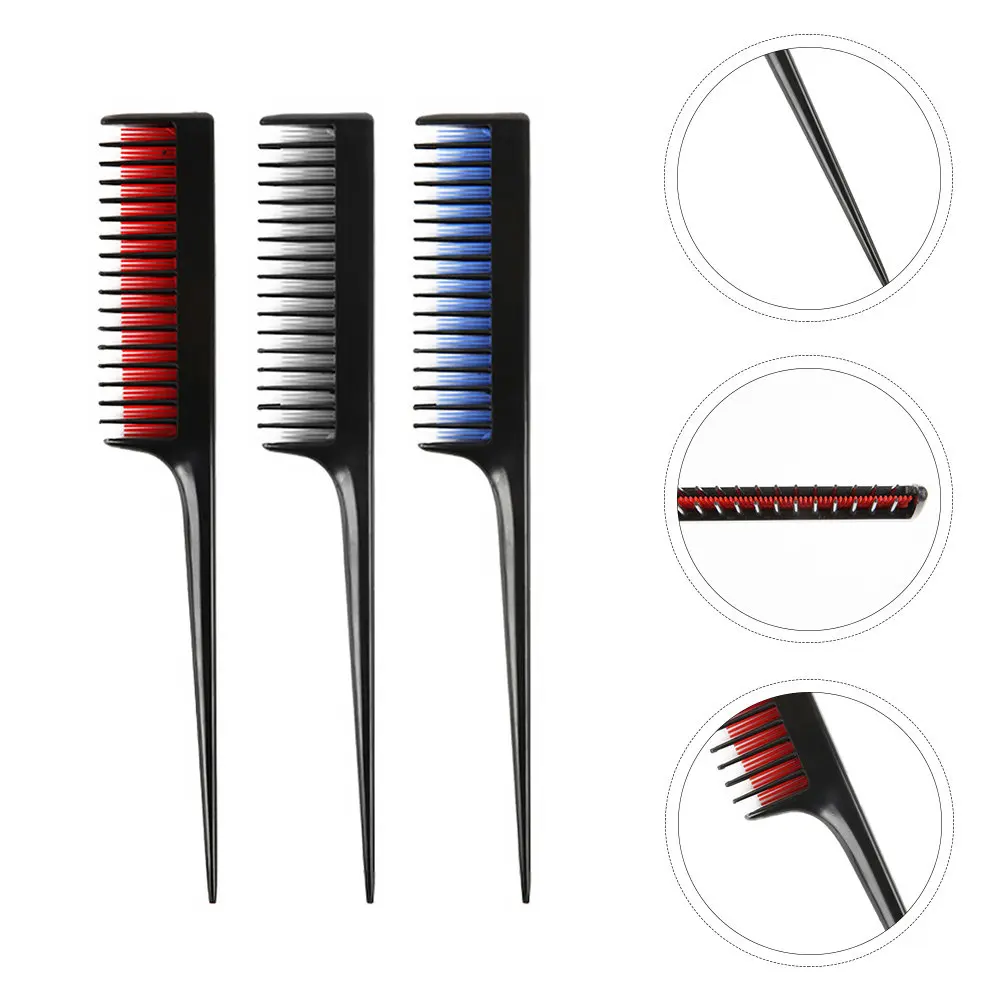 3Pcs Professional Tip Tail Hair Styling Combs for Curly Detangling Smooth Gliding No Pull Breakage Long Handle Salon Grade
3Pcs Professional Tip Tail Hair Styling Combs for Curly Detangling Smooth Gliding No Pull Breakage Long Handle Salon Grade