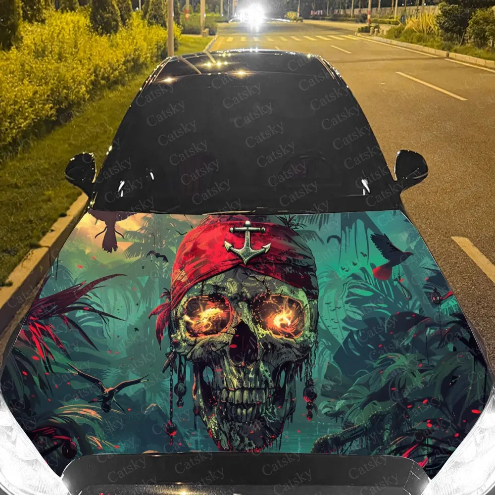 Unique Pirate Skull - Forest Car Cover Decal, Auto Hood Sticker, Waterproof and Self-adhesive Auto Vinyl Wraps, Cool Car Exterio
Unique Pirate Skull - Forest Car Cover Decal, Auto Hood Sticker, Waterproof and Self-adhesive Auto Vinyl Wraps, Cool Car Exterio