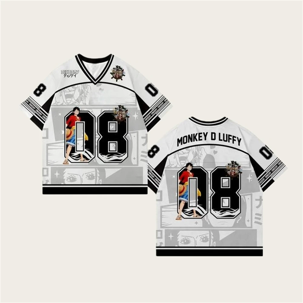 Новые футболки с изображением японского аниме Bandai One Piece: Луффи и Зоро, спортивные, свободного кроя, для мужчин и мальчиков, топы, одежда
Новые футболки с изображением японского аниме Bandai One Piece: Луффи и Зоро, спортивные, свободного кроя, для мужчин и мальчиков, топы, одежда