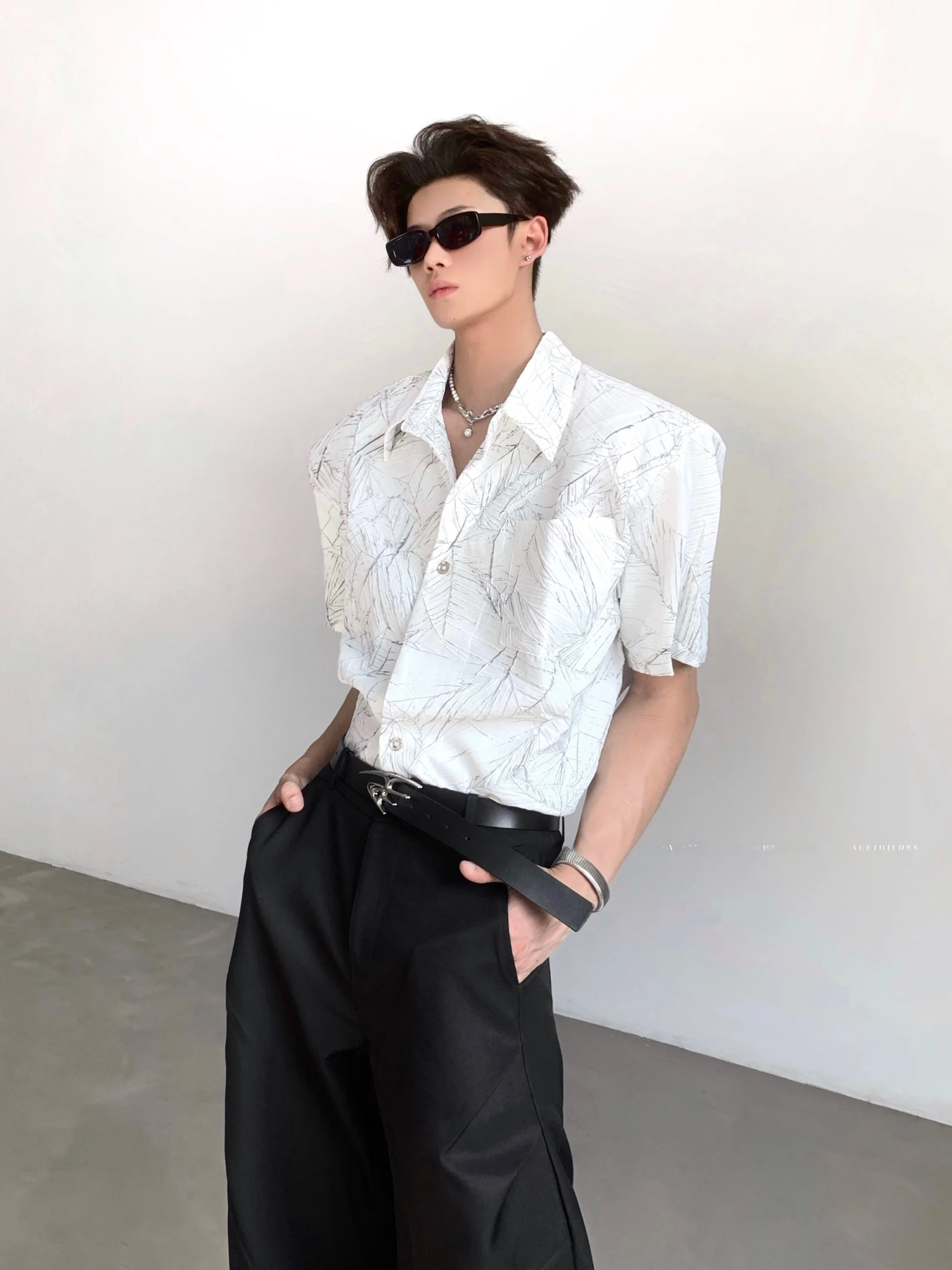 Ace Men's Short Sleeve Shirt Textured Crack Design Drapey No Iron Cityboy Summer Fashion Casual Business Travel Polyester Blend
Ace Men's Short Sleeve Shirt Textured Crack Design Drapey No Iron Cityboy Summer Fashion Casual Business Travel Polyester Blend