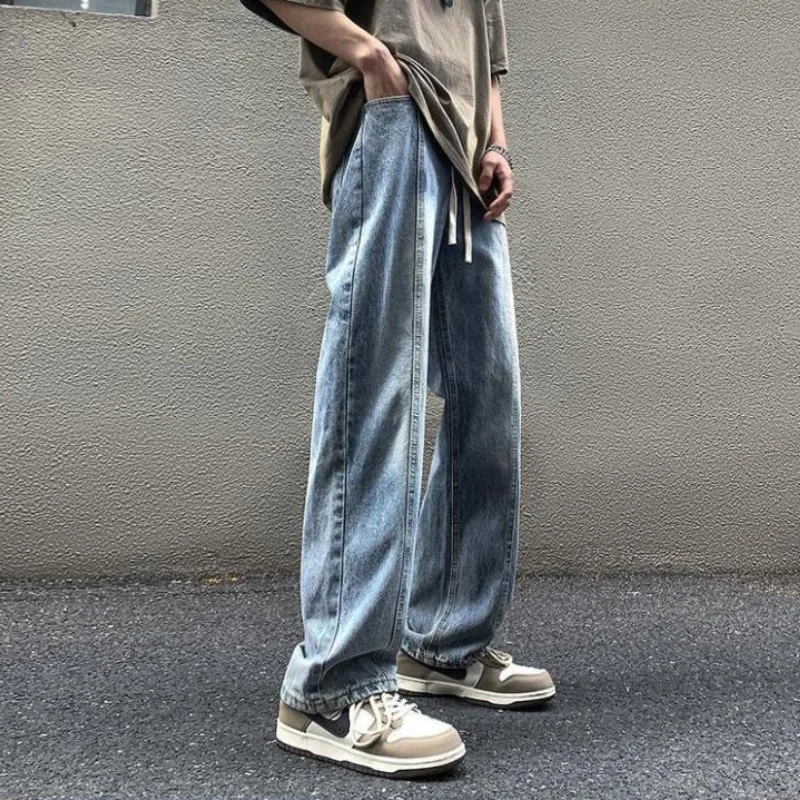 With Pockets Jeans for Men Soft 2025 Trousers Korean Autumn High Quality Designer Trend Y 2k Vintage Y2k Casual Man Cowboy Pants
With Pockets Jeans for Men Soft 2025 Trousers Korean Autumn High Quality Designer Trend Y 2k Vintage Y2k Casual Man Cowboy Pants