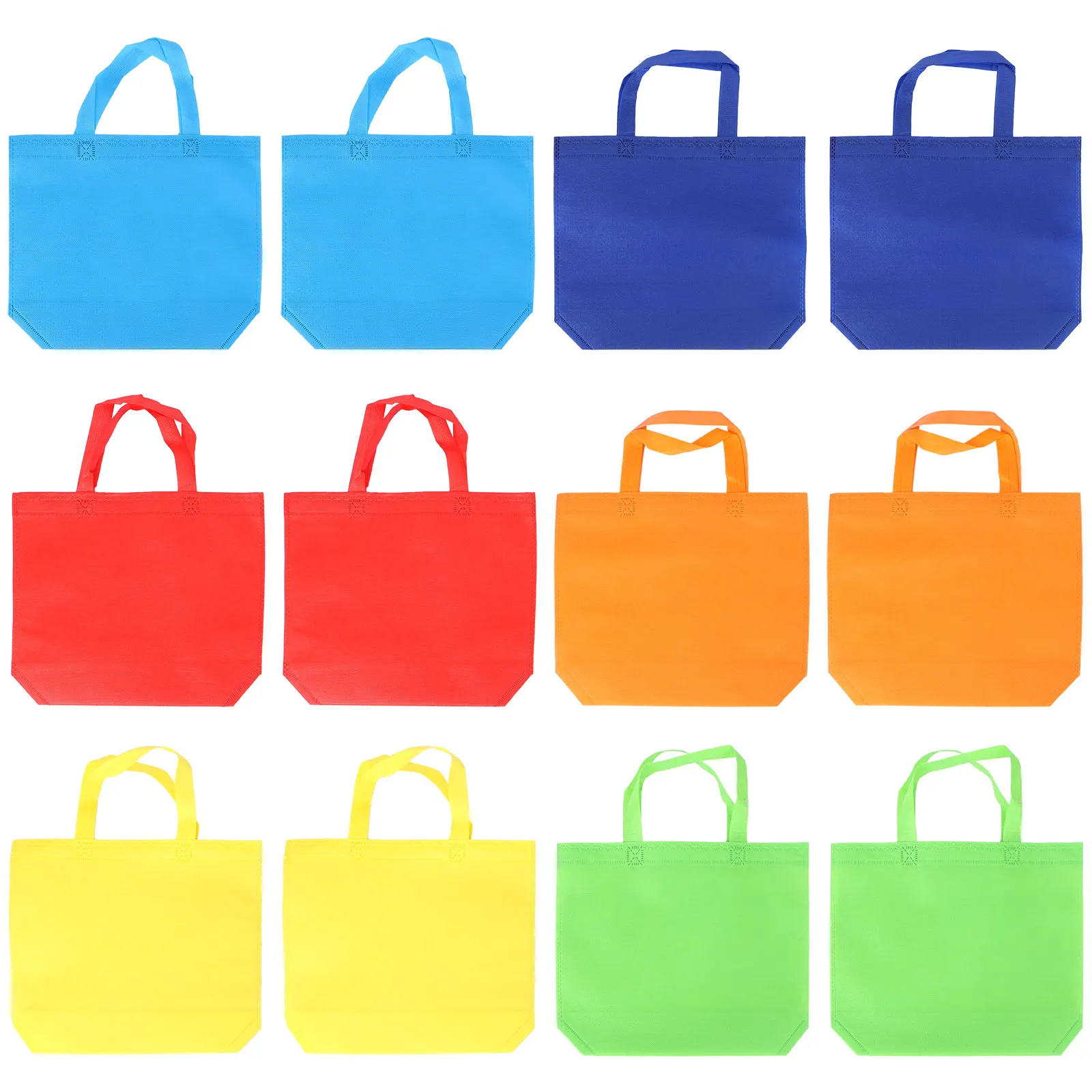 12pcs Non Woven Tote Bag Fabric Grocery Shopping Reusable Small Party Favors Bags Non-woven Storage Bag Household Storage Tools
12pcs Non Woven Tote Bag Fabric Grocery Shopping Reusable Small Party Favors Bags Non-woven Storage Bag Household Storage Tools