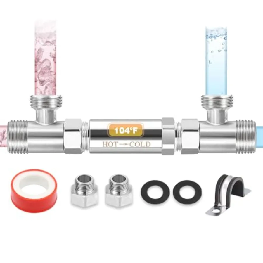 Fit for Instant Hot Water Recirculating Pump System, Stainless Steel Directly Replace The Old Plastic Version for 367010, 59592
Fit for Instant Hot Water Recirculating Pump System, Stainless Steel Directly Replace The Old Plastic Version for 367010, 59592