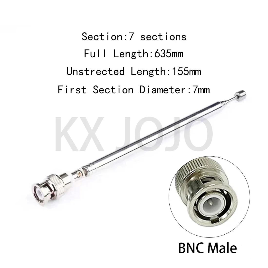 Special Link 7-155mmTelescopic Antenna 182pcs BNC Connector for FM Radio Remote Control Aerial
Special Link 7-155mmTelescopic Antenna 182pcs BNC Connector for FM Radio Remote Control Aerial