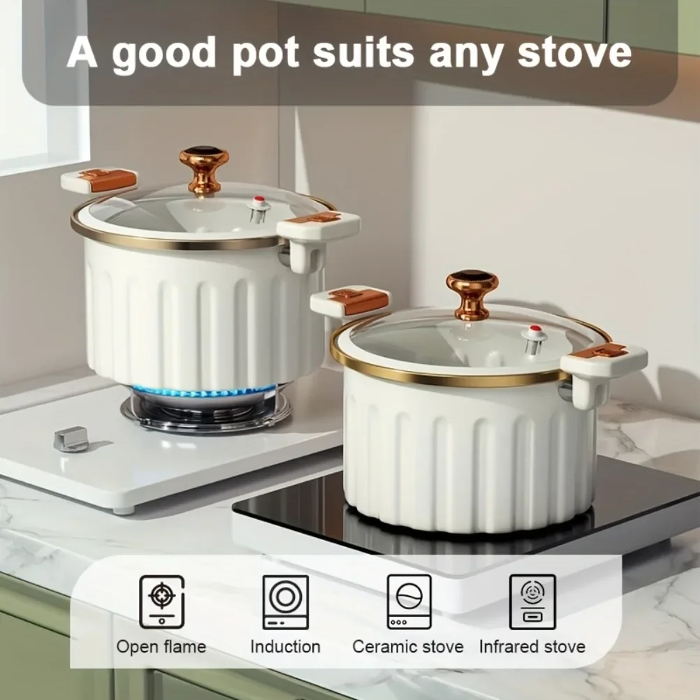 Enamel Cooking Pots Large-capacity Double-handled Stew Pot Non-stick Multifunctional Home Pot Suitable Pots for The Kitchen
Enamel Cooking Pots Large-capacity Double-handled Stew Pot Non-stick Multifunctional Home Pot Suitable Pots for The Kitchen