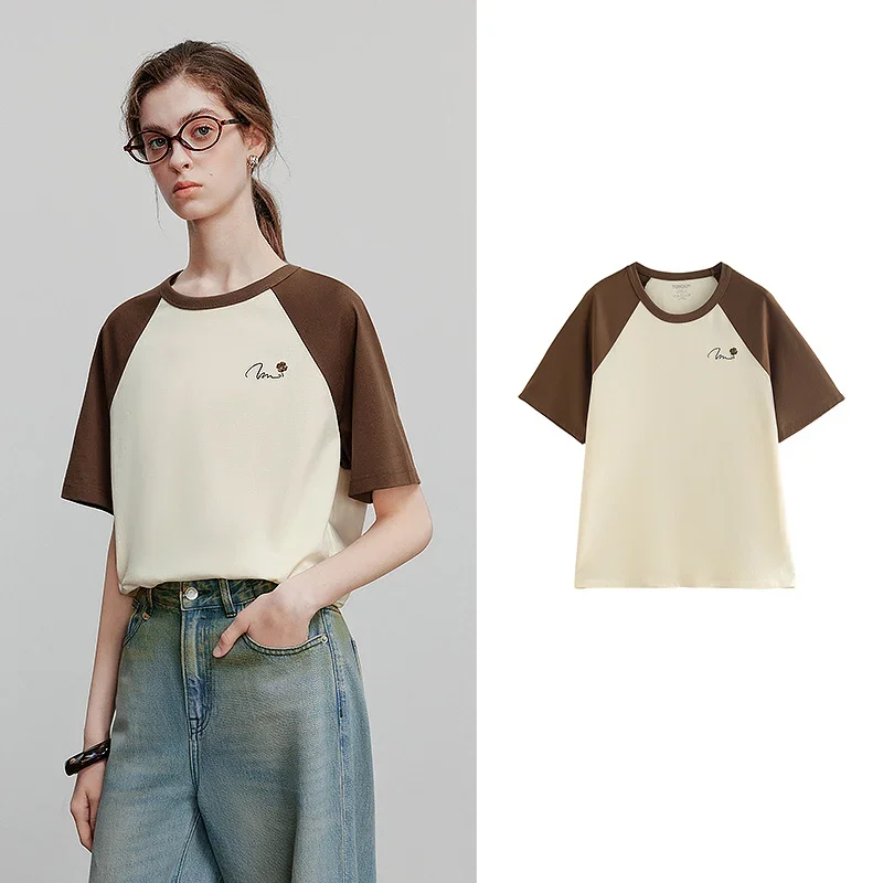 Women Short Sleeve T Shirt 2025 Color Blocked Raglan Sleeves New Casual Tops GT528002
Women Short Sleeve T Shirt 2025 Color Blocked Raglan Sleeves New Casual Tops GT528002