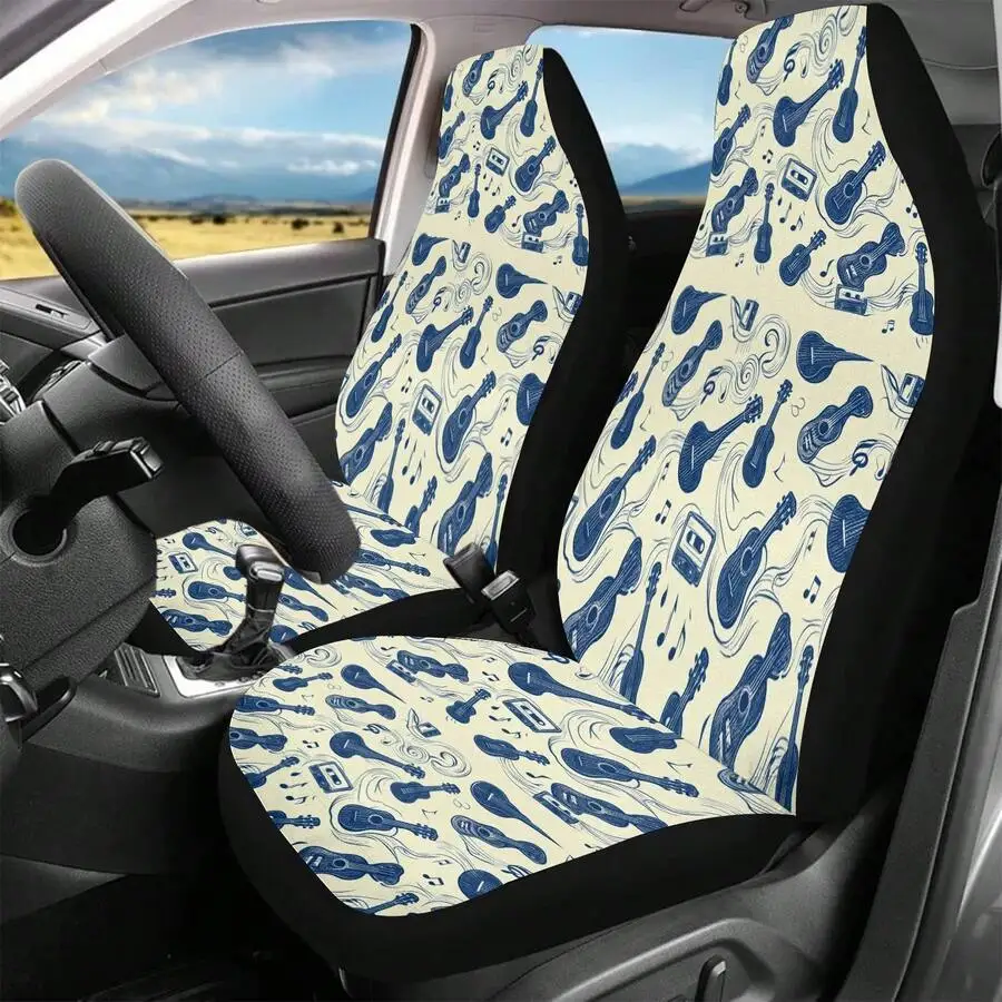 Guitar And Music Note Pattern Car Front Seat Cover Universal Four Season Breathable Fabric Wear Resistant
Guitar And Music Note Pattern Car Front Seat Cover Universal Four Season Breathable Fabric Wear Resistant