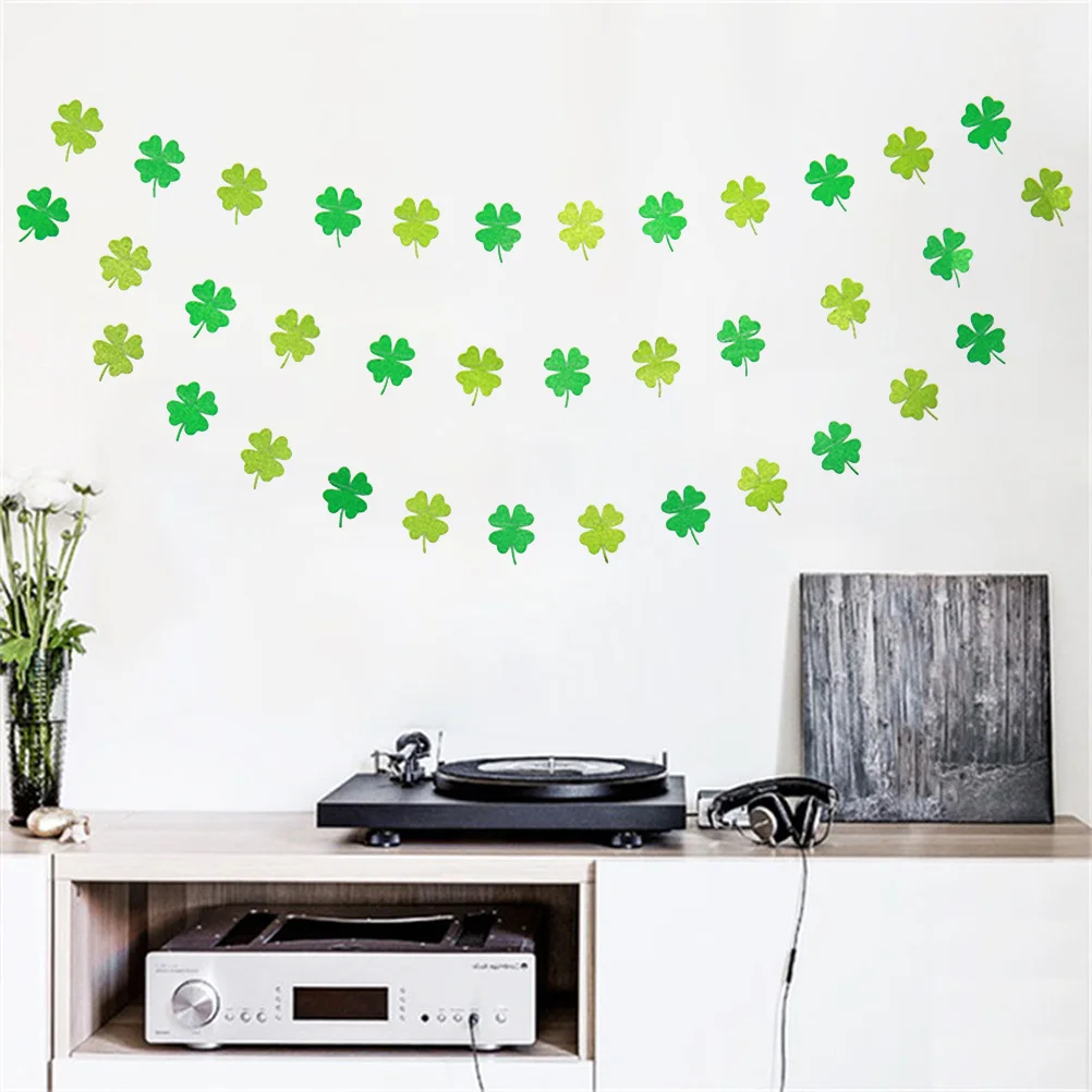 Four Leaf Clover Garland Banner 8 X 6.5cm 4M Long Pre-Assembled Hanging Decor for St Patrick's Day Party Wall Mantle
Four Leaf Clover Garland Banner 8 X 6.5cm 4M Long Pre-Assembled Hanging Decor for St Patrick's Day Party Wall Mantle