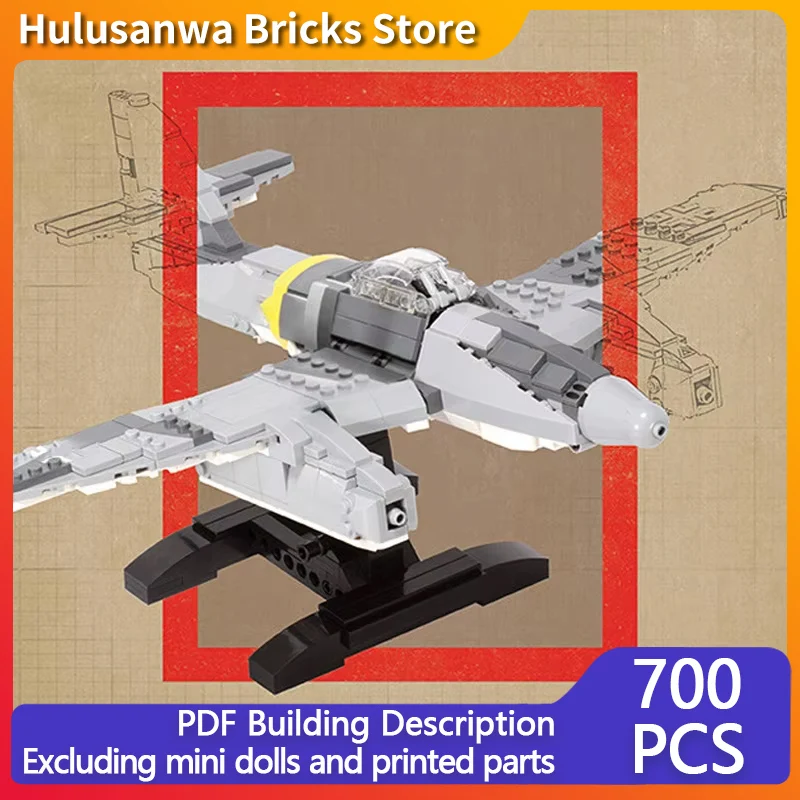 Me-262 Military Fighter Jets Model MOC Building Bricks War Equipment Modular Technology Gifts Holiday Assemble Children Toys
Me-262 Military Fighter Jets Model MOC Building Bricks War Equipment Modular Technology Gifts Holiday Assemble Children Toys