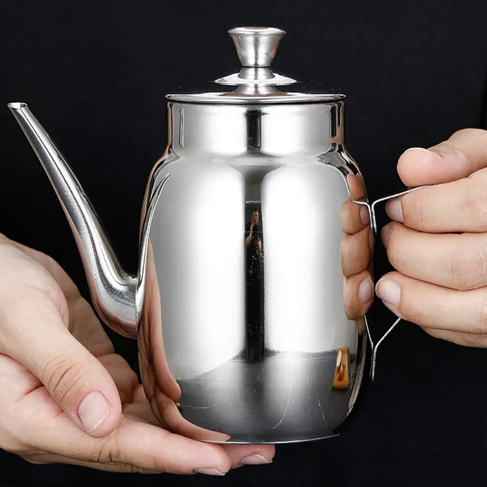 Durable Stainless Steel Oil Cruet Drip Free Spout Leakproof Pouring Oil Pot Anti-scald Dustproof Cover Olive Oil Can Kitchen
Durable Stainless Steel Oil Cruet Drip Free Spout Leakproof Pouring Oil Pot Anti-scald Dustproof Cover Olive Oil Can Kitchen