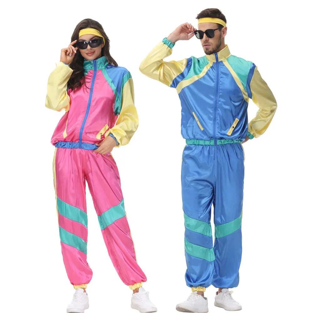 Halloween Carnival Cosplay Hip-hop Male And Female Couples Performance Wear Retro Disco Dance Sportswear
Halloween Carnival Cosplay Hip-hop Male And Female Couples Performance Wear Retro Disco Dance Sportswear
