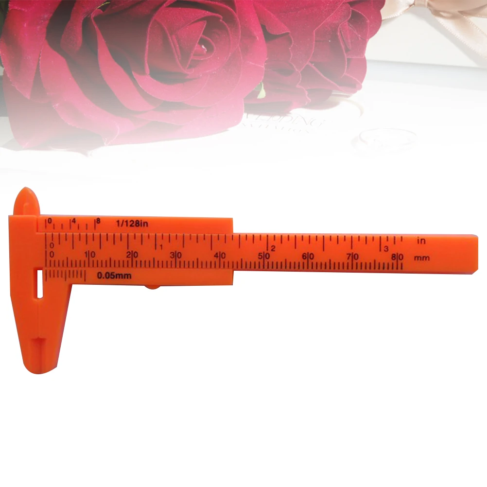 80mm Mini Vernier Caliper Plastic Tool for Internal External Step Depth Measurements in Orange Vernier Caliper
80mm Mini Vernier Caliper Plastic Tool for Internal External Step Depth Measurements in Orange Vernier Caliper