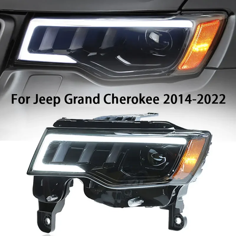 Светодиодная фара для Jeep Grand Cherokee 2014-2022, передняя фара DRL, светодиодные линзы проектора, фары для транспортных средств, автоматические
Светодиодная фара для Jeep Grand Cherokee 2014-2022, передняя фара DRL, светодиодные линзы проектора, фары для транспортных средств, автоматические