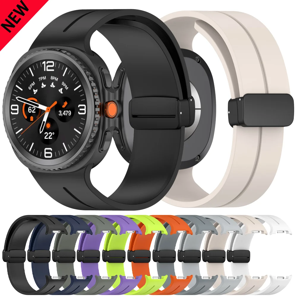 Sport Silicone Strap for Samsung Galaxy Watch 8 40mm 44mm Magnetic Buckle Bracelet Samsung Galaxy Watch 8 Classic 46mm Wristband
Sport Silicone Strap for Samsung Galaxy Watch 8 40mm 44mm Magnetic Buckle Bracelet Samsung Galaxy Watch 8 Classic 46mm Wristband