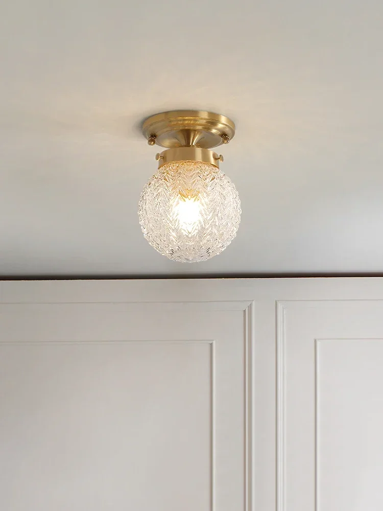 All copper bedroom lamps, ceiling lights, corridor aisles, modern simple entrances, balcony entrance lamps, French ceiling light
All copper bedroom lamps, ceiling lights, corridor aisles, modern simple entrances, balcony entrance lamps, French ceiling light
