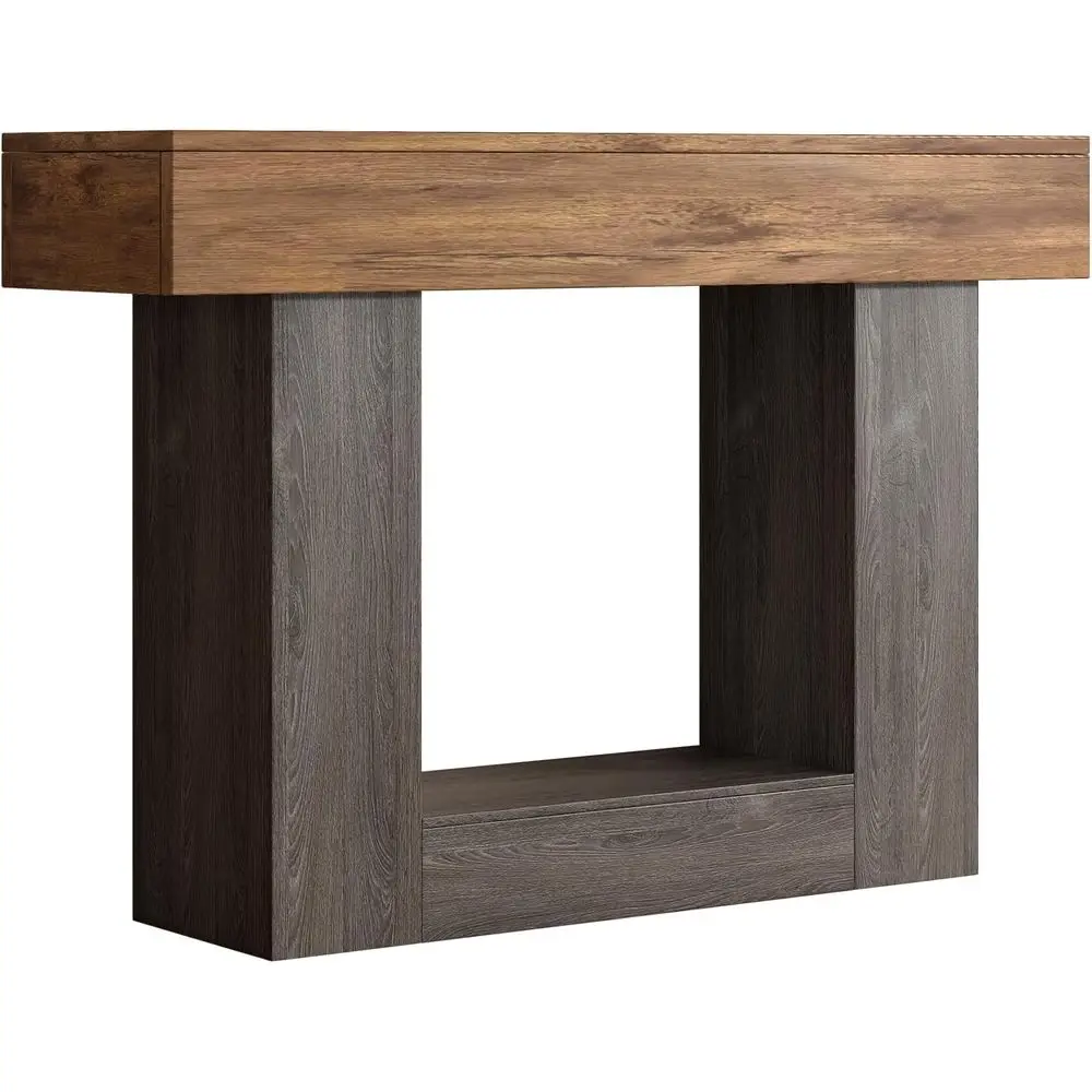 39 Two-Tier Entry Table with U-Shaped Base, Wooden Sofa Table for Behind Couch or Entrance Hall
39 Two-Tier Entry Table with U-Shaped Base, Wooden Sofa Table for Behind Couch or Entrance Hall