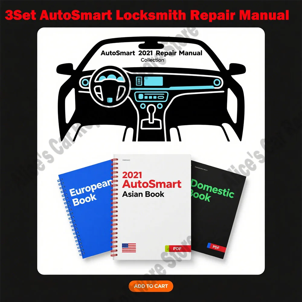 Latest 2021 AutoSmart EBook 3 Set obd2 scanner Software - Asian, European & Domestic US Book Set - By Michael Hyde LockSmith
Latest 2021 AutoSmart EBook 3 Set obd2 scanner Software - Asian, European & Domestic US Book Set - By Michael Hyde LockSmith