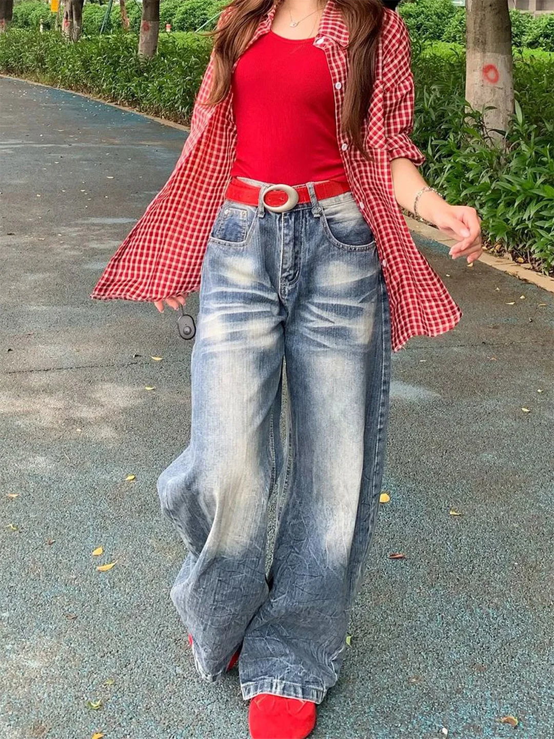 High Waist Vintage American Knife Jeans Women's Loose Thin Wide Leg Slimming Floor Length Casual Denim Pants
High Waist Vintage American Knife Jeans Women's Loose Thin Wide Leg Slimming Floor Length Casual Denim Pants
