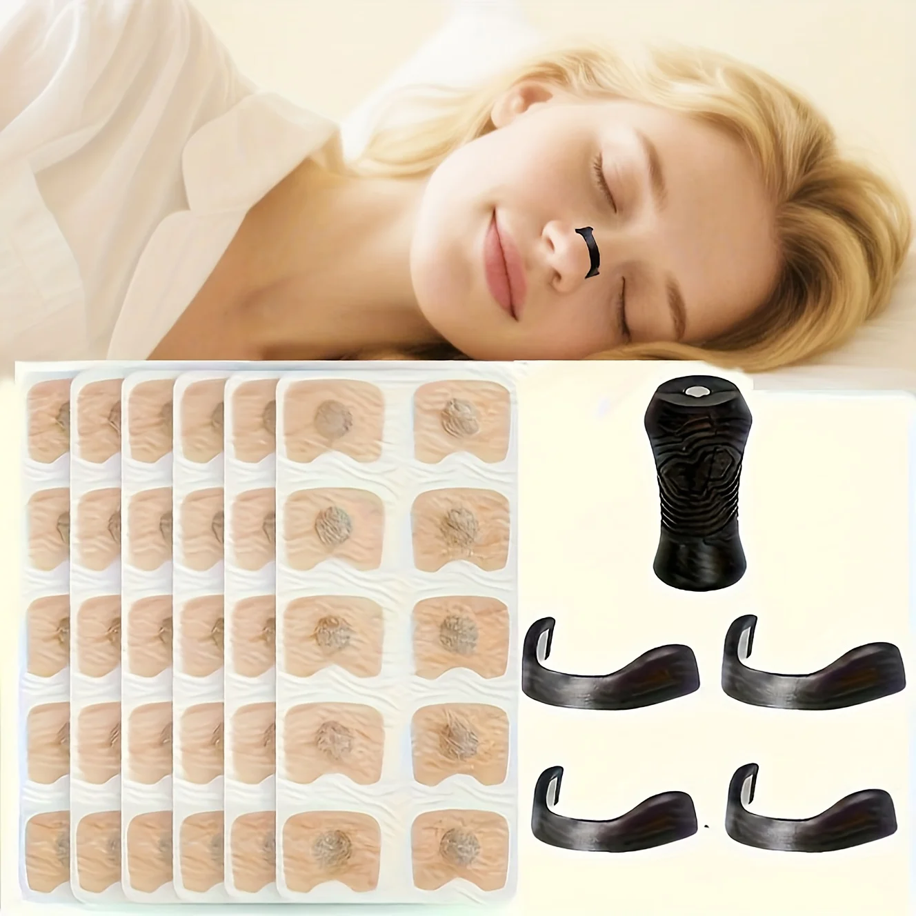 Magnetic Adult Snoring Reduction Nasal Patch Set, Light To Moderate Snoring Sleep Solution, Family Shared Quiet Night H2636-7
Magnetic Adult Snoring Reduction Nasal Patch Set, Light To Moderate Snoring Sleep Solution, Family Shared Quiet Night H2636-7