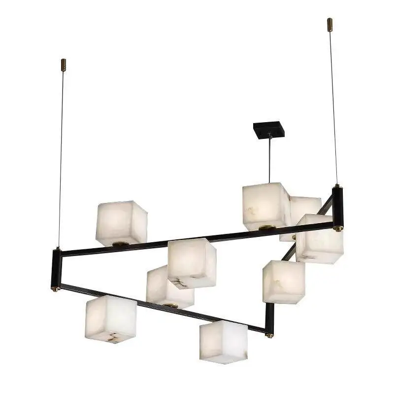 Luxury modern white marble copper LED chandelier, suitable for living room, dining room, bedroom, foyer, bathroom
Luxury modern white marble copper LED chandelier, suitable for living room, dining room, bedroom, foyer, bathroom