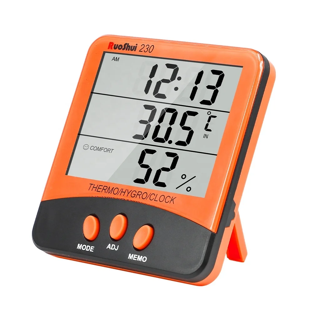 RTS RuoShui 230 Temperature Humidity Monitor Digital Thermometer Mini Hygrometer Indoor for Home Room Thermometer
RTS RuoShui 230 Temperature Humidity Monitor Digital Thermometer Mini Hygrometer Indoor for Home Room Thermometer