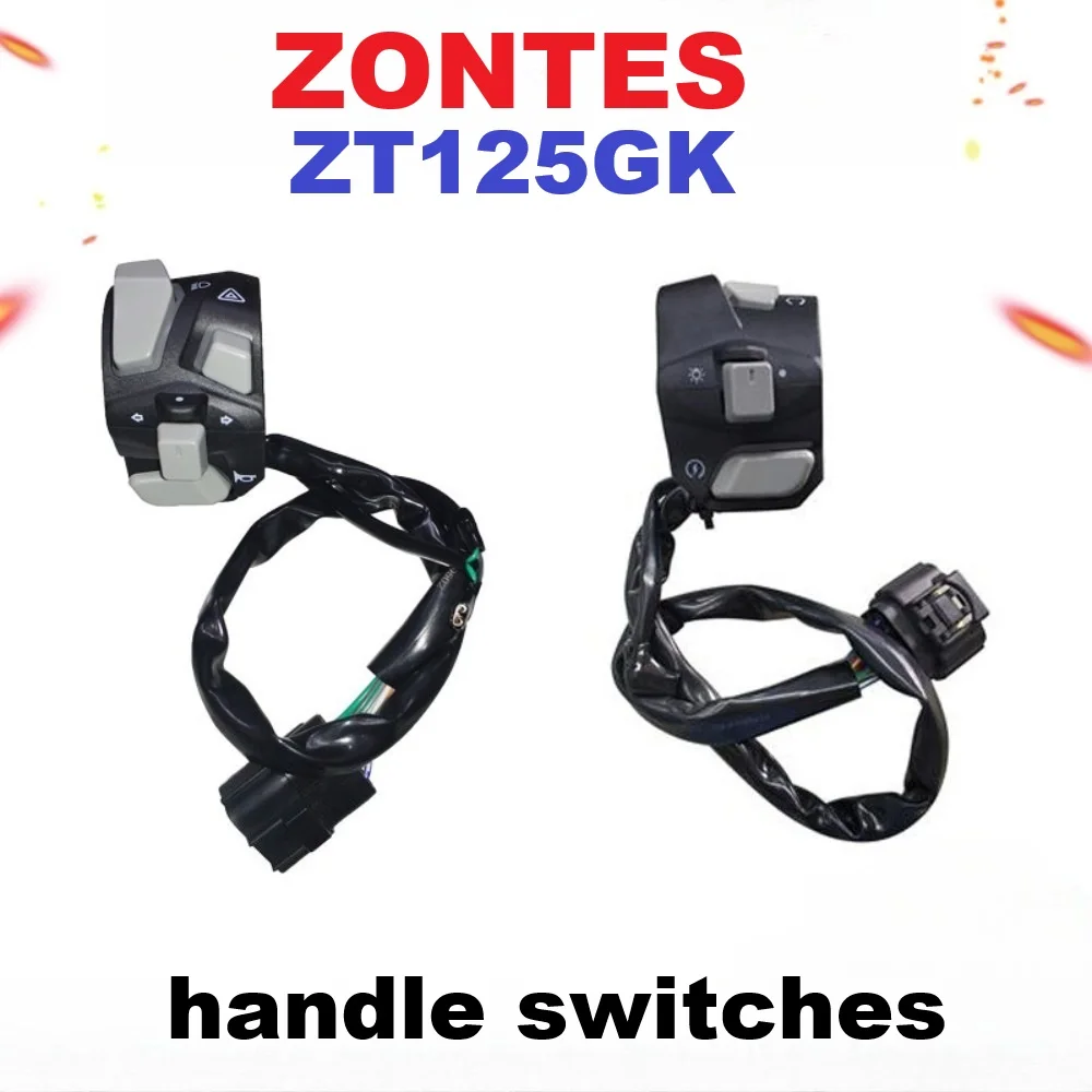 Аксессуары для мотоциклов ZONTES: левые и правые переключатели на руле ZT125-GK, переключатель звукового сигнала, зажигания и поворотников GK125.
Аксессуары для мотоциклов ZONTES: левые и правые переключатели на руле ZT125-GK, переключатель звукового сигнала, зажигания и поворотников GK125.