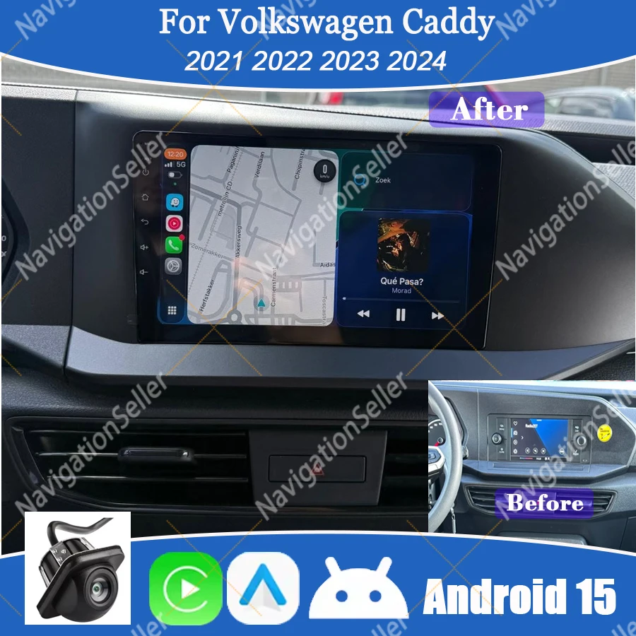 Android 15 For Volkswagen VW caddy 2021-2024 Stereo WIFI Car Radio GPS Navigation Multimedia Video Head Unit Player No 2din DVD
Android 15 For Volkswagen VW caddy 2021-2024 Stereo WIFI Car Radio GPS Navigation Multimedia Video Head Unit Player No 2din DVD