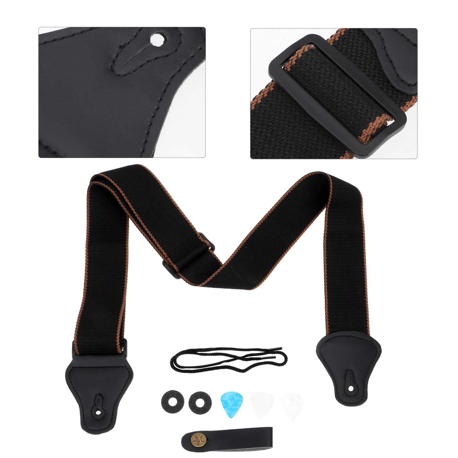 Guitar Strap Set Electric Acoustic Instrument Spandex Adjustable Durable Professional Straps Shoulder Folk Simple Guitar Playing
Guitar Strap Set Electric Acoustic Instrument Spandex Adjustable Durable Professional Straps Shoulder Folk Simple Guitar Playing