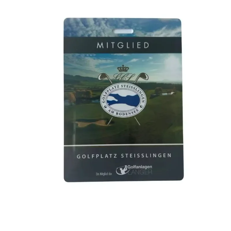 Custom Printing Golf Club Vip Card Plastic Membership Card With Punch Slot
Custom Printing Golf Club Vip Card Plastic Membership Card With Punch Slot