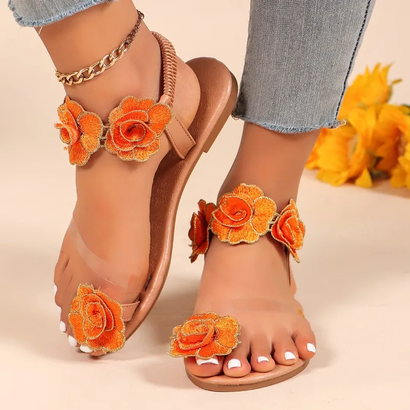 Flower Flats Sandals Women Shoes Fashion Clip Toe Flip Flops Summer 2025 Trend Beach Dress Shoes Designer Mujer De Zapatillas
Flower Flats Sandals Women Shoes Fashion Clip Toe Flip Flops Summer 2025 Trend Beach Dress Shoes Designer Mujer De Zapatillas