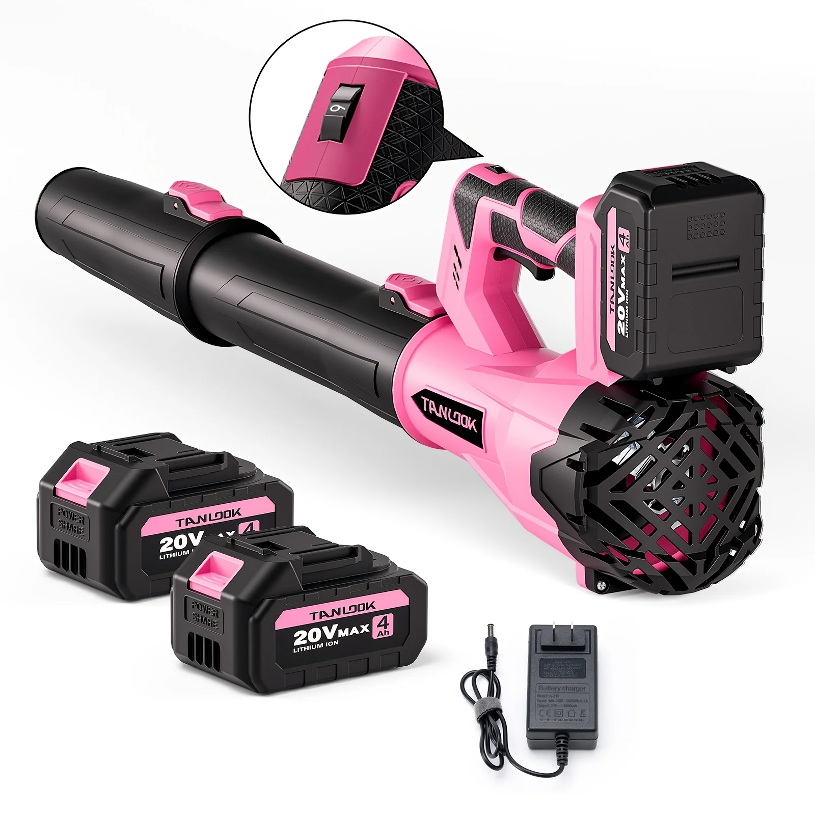 Leaf Blower Cordless - 6 Speed Levels Electric Leaf Blower with 4.0Ah Battery And Charger, Extension Tube Blower for Lawn Care, Yard, Garage, Blowing Leaves, Dust Or Snow., Best for Christmas Snow Plow/ Snow Sweeper Snow Blower
Leaf Blower Cordless - 6 Speed Levels Electric Leaf Blower with 4.0Ah Battery And Charger, Extension Tube Blower for Lawn Care, Yard, Garage, Blowing Leaves, Dust Or Snow., Best for Christmas Snow Plow/ Snow Sweeper Snow Blower