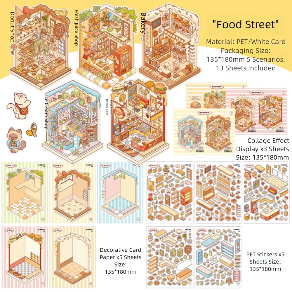 PET Miniature Landscape Sticker Collection Decompression Visual Stacking 3D Landscape Sticker Children's Quiet Books
PET Miniature Landscape Sticker Collection Decompression Visual Stacking 3D Landscape Sticker Children's Quiet Books