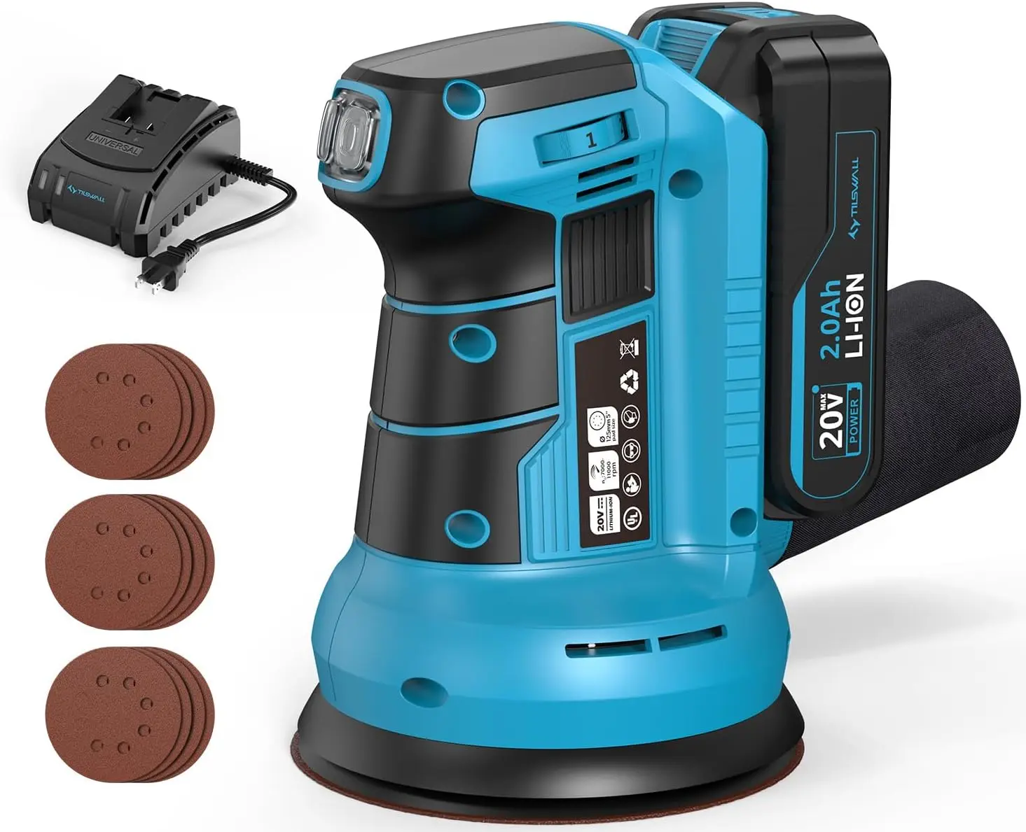 Аккумуляторная орбитальная шлифовальная машина 20 В с пылесборником, 5-дюймовая шлифовальная машина для деревообработки и мебели
Аккумуляторная орбитальная шлифовальная машина 20 В с пылесборником, 5-дюймовая шлифовальная машина для деревообработки и мебели