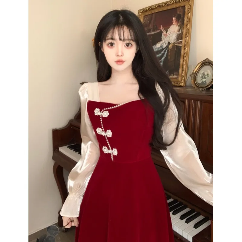 Chinese Improved Women Qipao Dress Vintage Improved Cheongsam Wedding Cheongsam Spring Festival Young Lady Oriental Dress
Chinese Improved Women Qipao Dress Vintage Improved Cheongsam Wedding Cheongsam Spring Festival Young Lady Oriental Dress