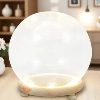 Preserved Flower Glass Dome with Luminous Wood Base Transparent Display Cover for Home Decor Desktop Craft Decoration
Preserved Flower Glass Dome with Luminous Wood Base Transparent Display Cover for Home Decor Desktop Craft Decoration