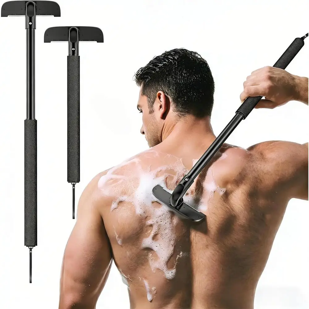 Alloy Handle Zero-Cut Back Shaver for Men, Up to 17.7 Inches, Wet/Dry Use Body Hair Trimmer
Alloy Handle Zero-Cut Back Shaver for Men, Up to 17.7 Inches, Wet/Dry Use Body Hair Trimmer