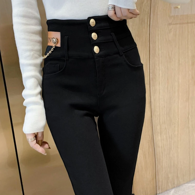 High Waist Fce Lined Women's Ankle Length Skinny Jeans Fall Winter New Sle Tight Fit Cotton Stretch Denim Pencil Pants
High Waist Fce Lined Women's Ankle Length Skinny Jeans Fall Winter New Sle Tight Fit Cotton Stretch Denim Pencil Pants