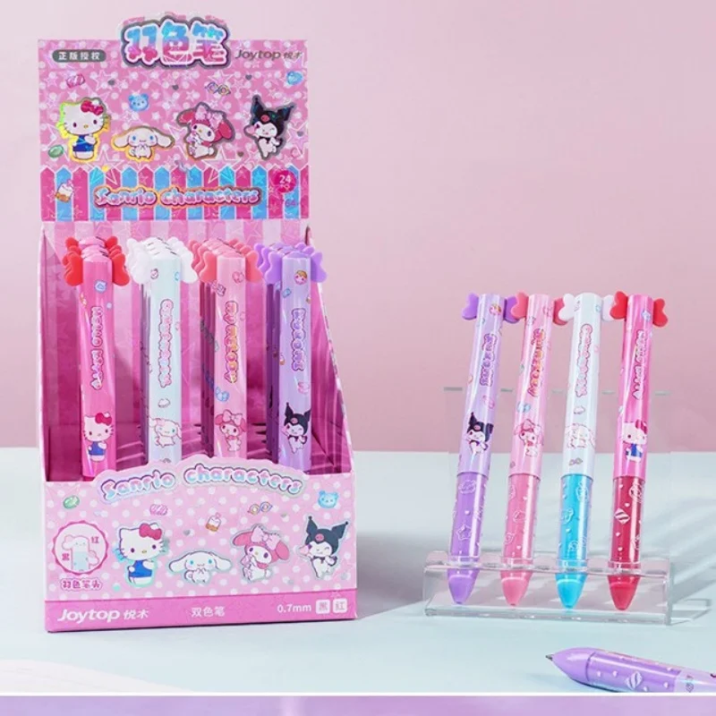 24pcs/lot Sanrio Kuromi Melody 2 Colors Gel Pen Cute 0.5mm Black/Red ink Neutral Pens Promotional Gift Office School Supplies
24pcs/lot Sanrio Kuromi Melody 2 Colors Gel Pen Cute 0.5mm Black/Red ink Neutral Pens Promotional Gift Office School Supplies