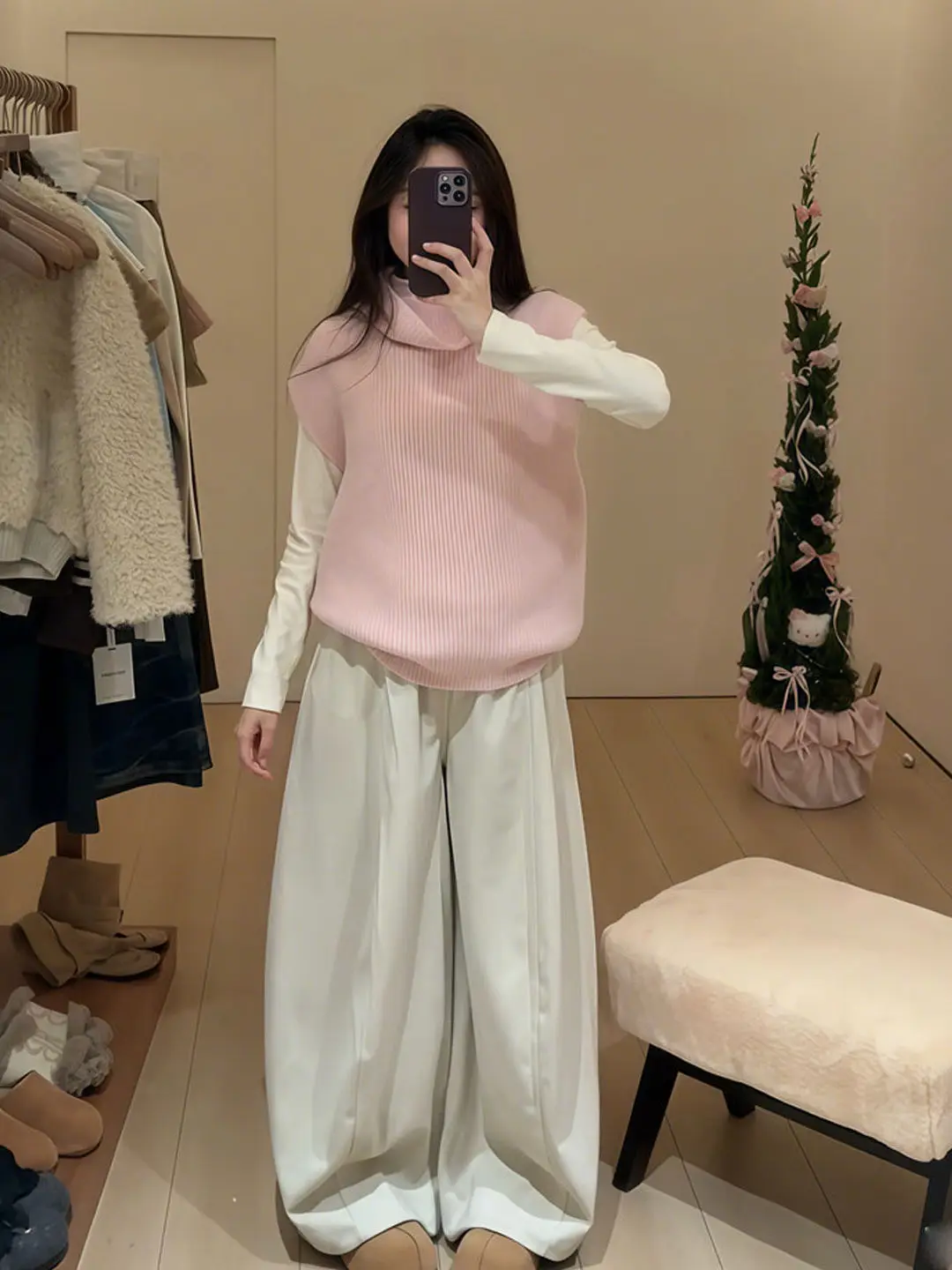 Pink Sweet High Collar Knitted Vest Women Spring Autumn Layering Loose Svel oulder Softn Top Commute Sle Korean ...
Pink Sweet High Collar Knitted Vest Women Spring Autumn Layering Loose Svel oulder Softn Top Commute Sle Korean ...