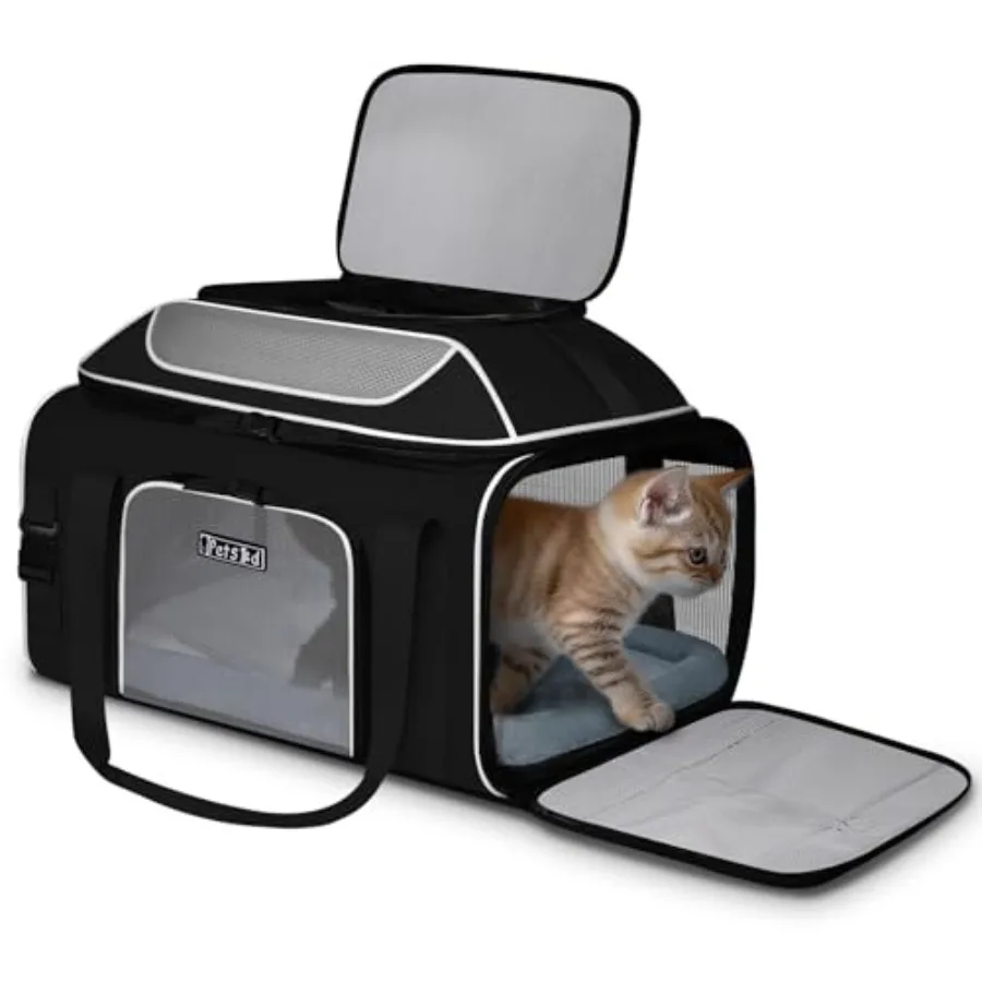 Top-Expandable Pet Carrier 19x13x9 Inch Southwest Allegiant Airlines Approved Soft-Sided Carrier for Small Dog Under 12 lbs and
Top-Expandable Pet Carrier 19x13x9 Inch Southwest Allegiant Airlines Approved Soft-Sided Carrier for Small Dog Under 12 lbs and