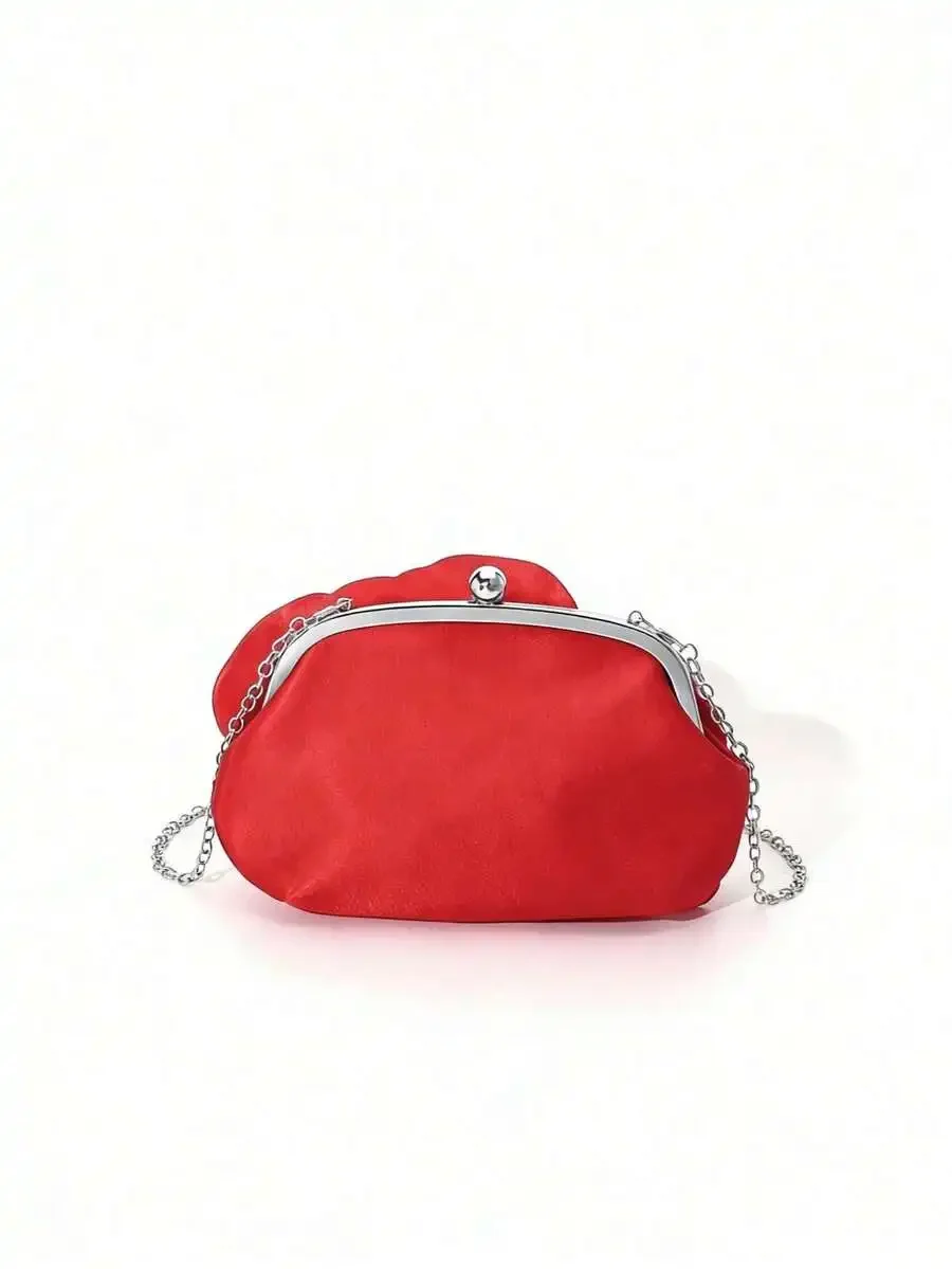 Red Satin Clutch Bag With Flower Decoration Vintage Style For Women Party Evening Wedding
Red Satin Clutch Bag With Flower Decoration Vintage Style For Women Party Evening Wedding