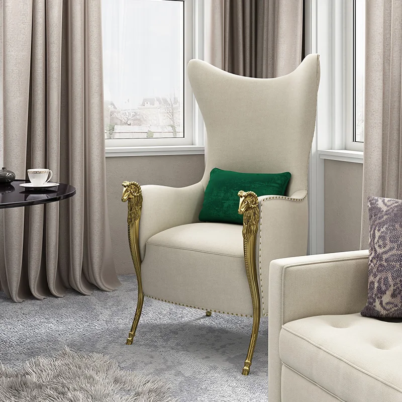 Custom French Light Luxury Cloth Single Sofa Small Family Living Room Simple Modern Tiger Chair Simple European Style Sofa Chair
Custom French Light Luxury Cloth Single Sofa Small Family Living Room Simple Modern Tiger Chair Simple European Style Sofa Chair