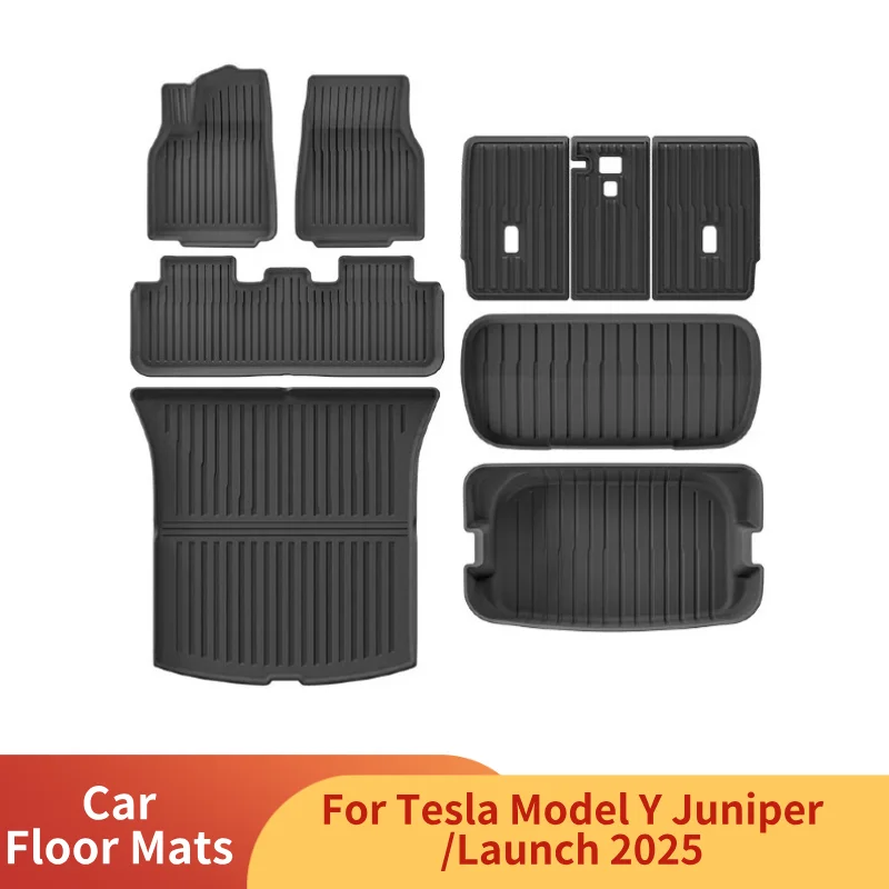 Car Floor Mats for Tesla Model Y Juniper 2025 Protection Floor Liners Door Sill Protector Front Rear Cargo Liner All-Weather
Car Floor Mats for Tesla Model Y Juniper 2025 Protection Floor Liners Door Sill Protector Front Rear Cargo Liner All-Weather
