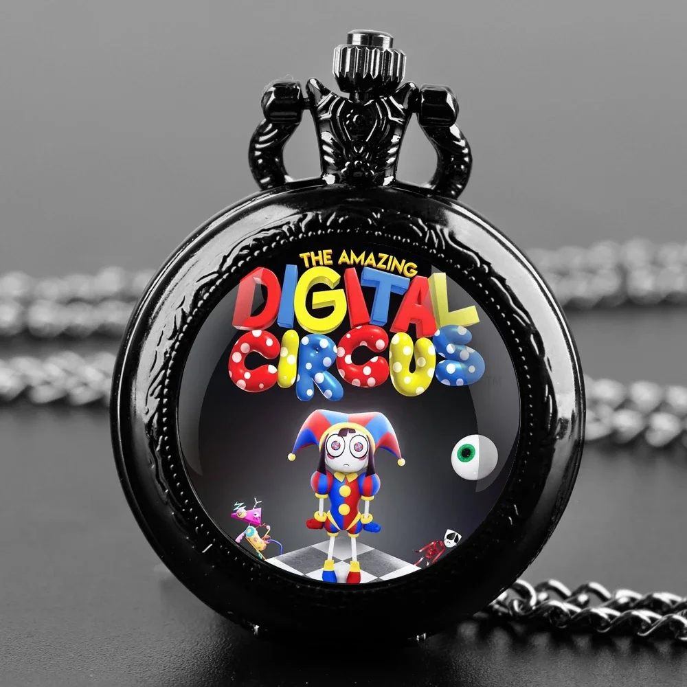 The Amazing Digital Circus Glass Dome Pocket Watch with Chain Necklace Vintage Quartz Pendant Watches Mens Women Gift
The Amazing Digital Circus Glass Dome Pocket Watch with Chain Necklace Vintage Quartz Pendant Watches Mens Women Gift