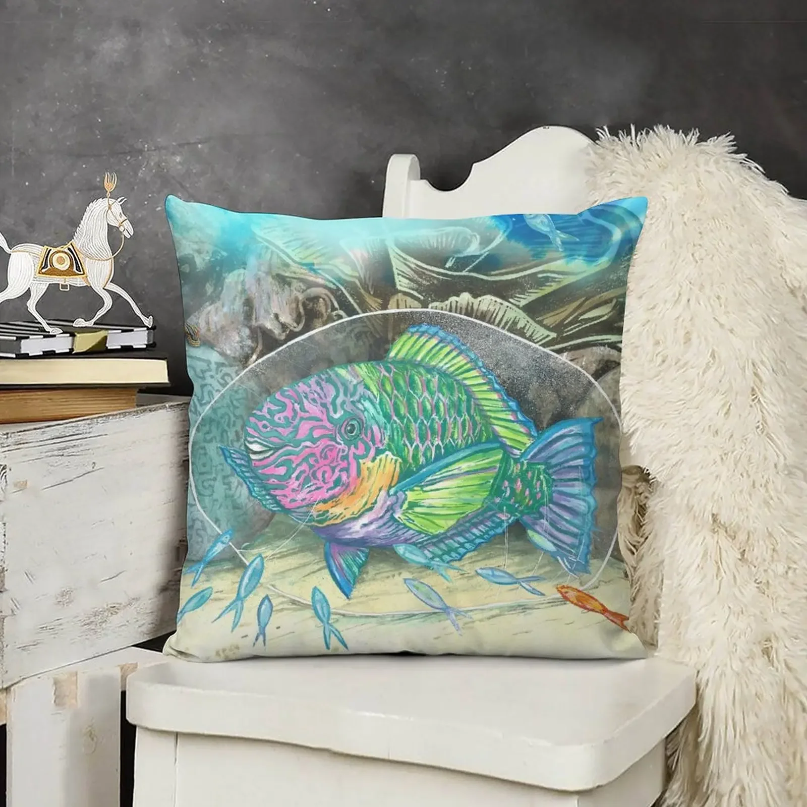Parrotfish Bubble Throw Pillow home decor items Sofa Cushion Cover christmas pillow case pillow
Parrotfish Bubble Throw Pillow home decor items Sofa Cushion Cover christmas pillow case pillow