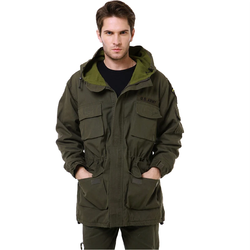 U.S. Army 65 Plus Fleece Windebreaker Jacket Mid-length Cotton Warmth Coat for Outdoor Sports Hiking and Hunting
U.S. Army 65 Plus Fleece Windebreaker Jacket Mid-length Cotton Warmth Coat for Outdoor Sports Hiking and Hunting