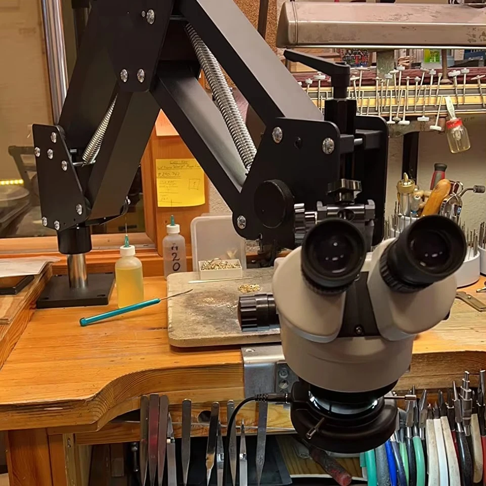 Kinway Multi-Directional Microscope Micro-Setting Microscope 7X-45X Magnification 0.7X-4.5X Zoom Objective 60-Led Ring Light
Kinway Multi-Directional Microscope Micro-Setting Microscope 7X-45X Magnification 0.7X-4.5X Zoom Objective 60-Led Ring Light