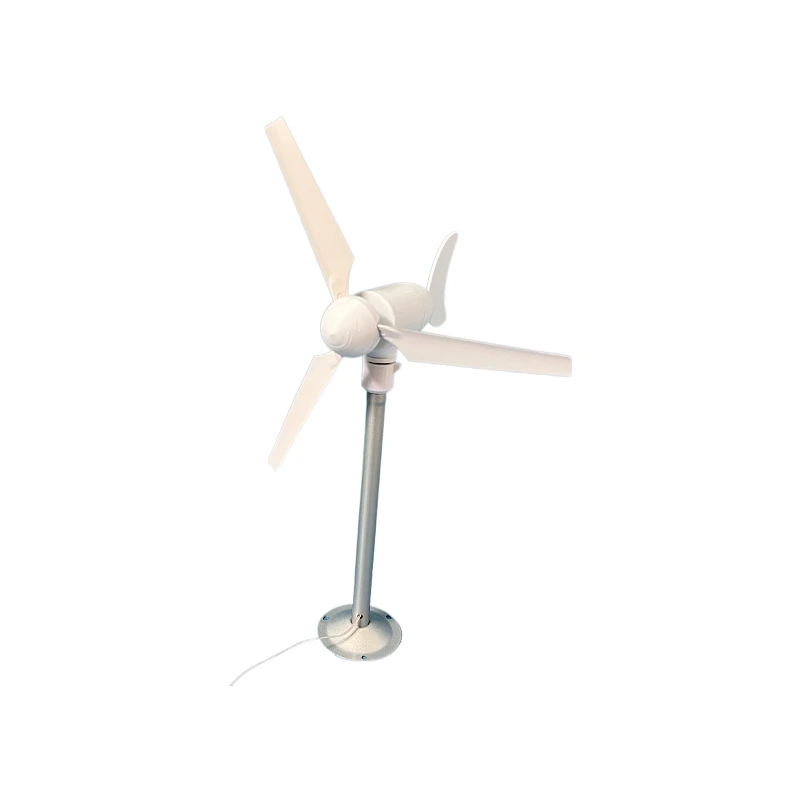Miniature horizontal three-blade wind turbine model breeze start, automatic steering permanent magnet DC output