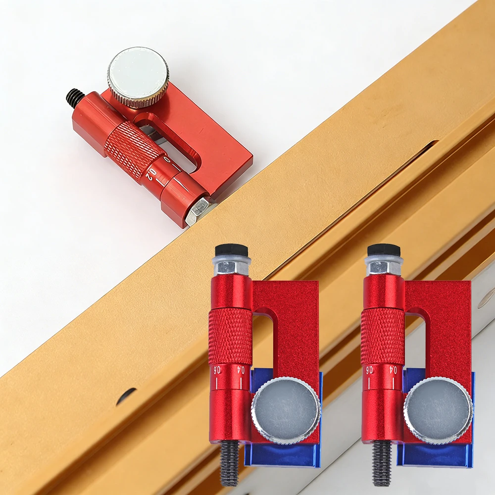 2Pc Woodworking Fence Track 0.2mm Fine Adjustment Limiter, Fence Fixing Bracket Suitable for 30 Type Track, Woodworking DIY Tool
2Pc Woodworking Fence Track 0.2mm Fine Adjustment Limiter, Fence Fixing Bracket Suitable for 30 Type Track, Woodworking DIY Tool