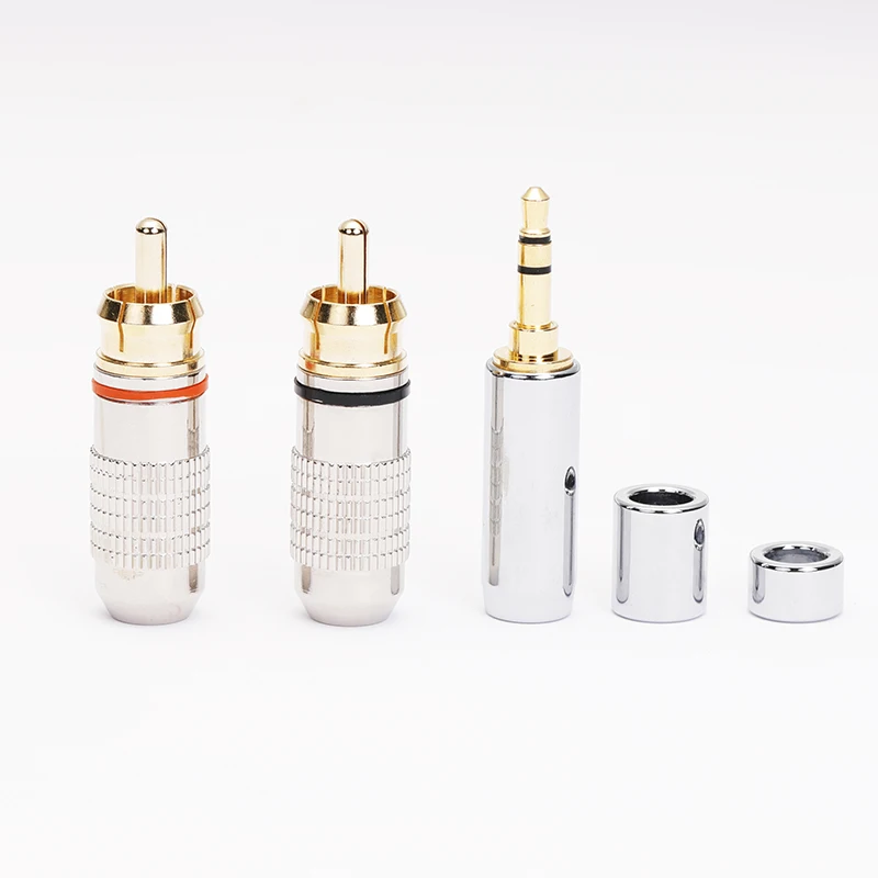 Aluminum alloy RCA DIY assembly audio amplifier extension cable headphone cable accessories 3.5mm 2.5mm 4.4mm double RCA 
Aluminum alloy RCA DIY assembly audio amplifier extension cable headphone cable accessories 3.5mm 2.5mm 4.4mm double RCA